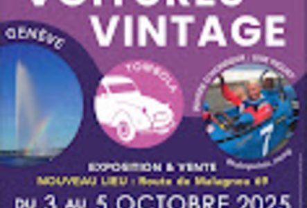 cbe Genève Flyer publicitaire officiel de la 5ème édition du salon des voitures vintage