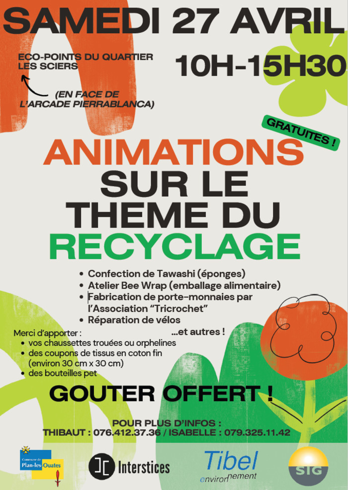 Affiche événement recyclage