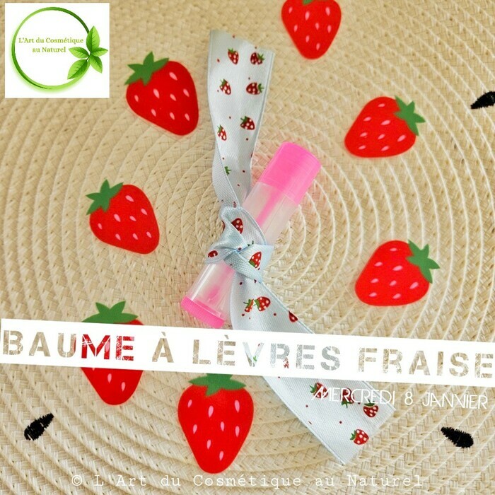 baume à lèvres fraise