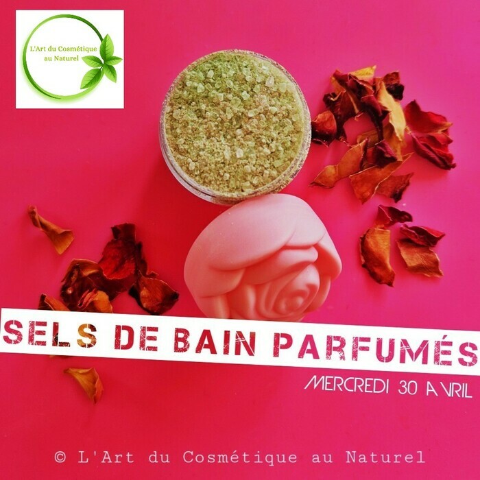 sels de bain rose