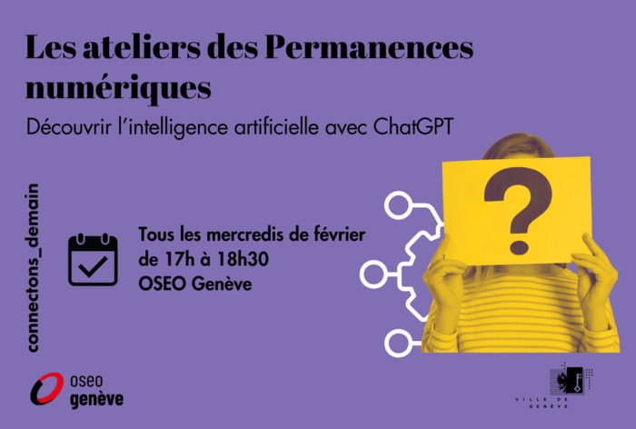 Les ateliers des Permanences numérique - Découvrir L'IA avec Chat GPT