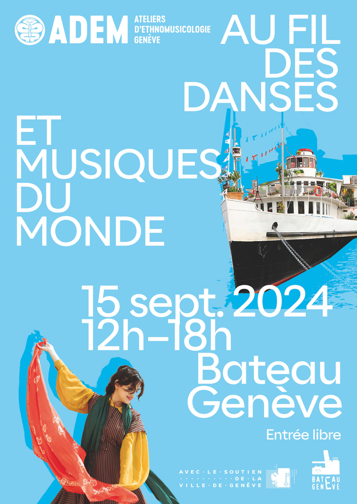 Les ateliers d'ethnomusicologie - flyer Bateau geneve