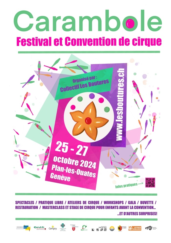 Affiche CARAMBOLE, Festival et Convention de cirque 2024