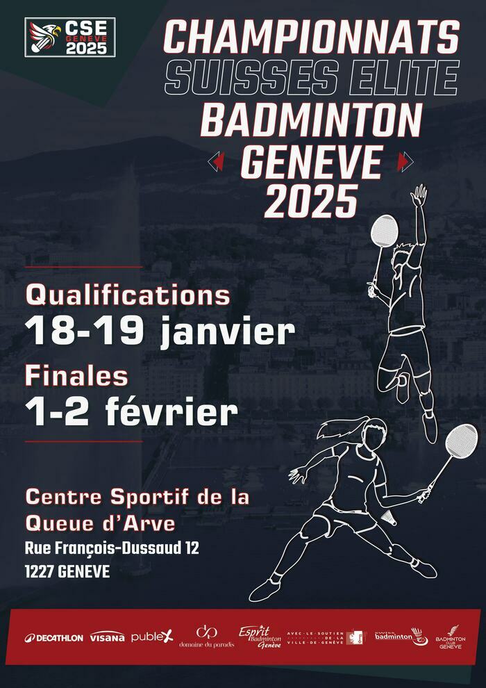 Joueur et joueuse de badminton