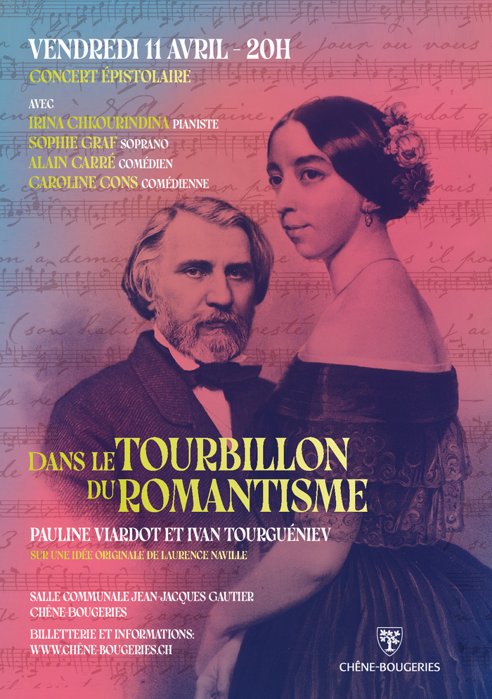 la chanteuse et compositrice Pauline Viardot (née Garcia) et l’écrivain russe Ivan Tourguéniev.