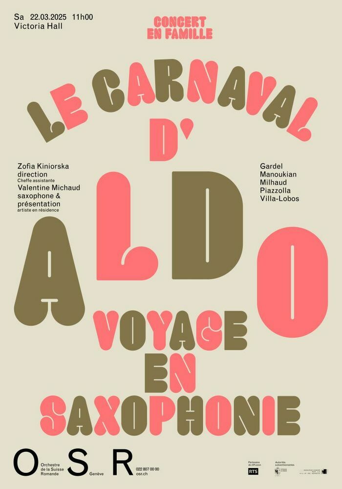 Affiche typographique du concert