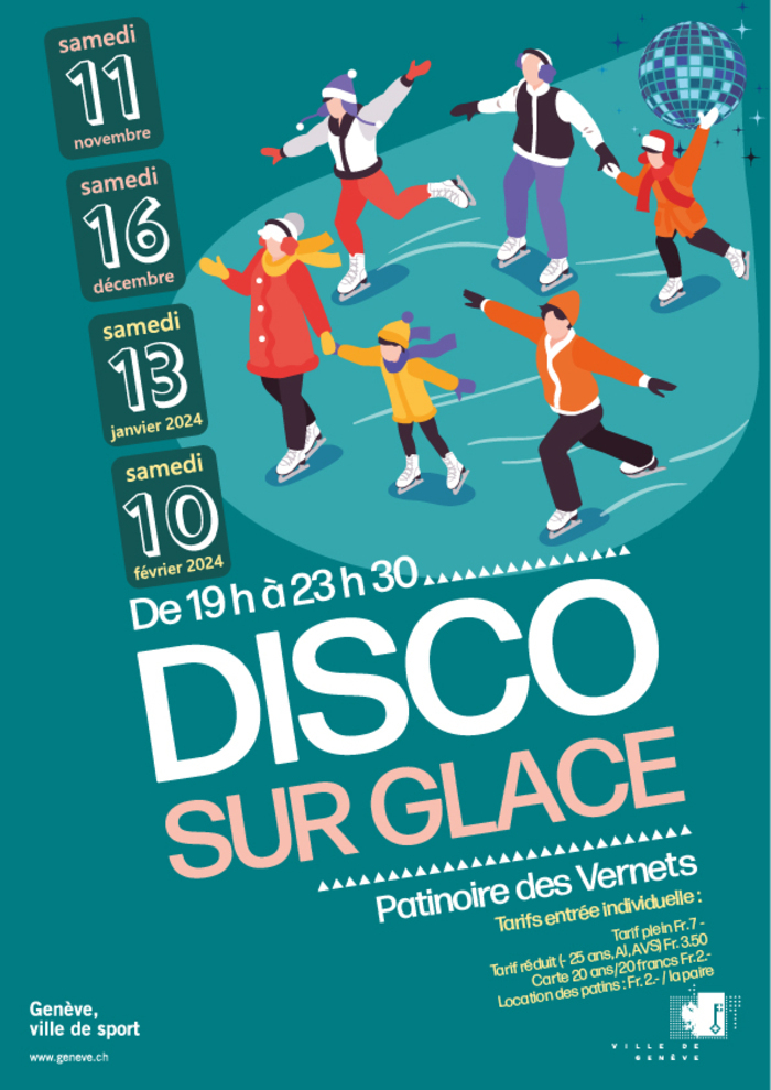 Affiche Disco sur glace