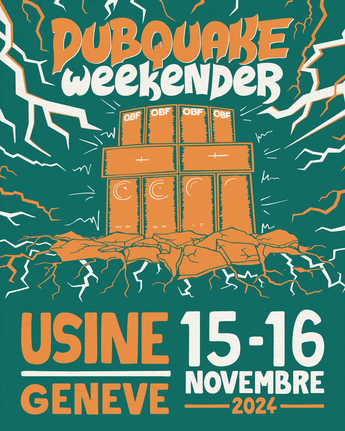 Affiche de la Dubquake Weekender de Novembre 2024