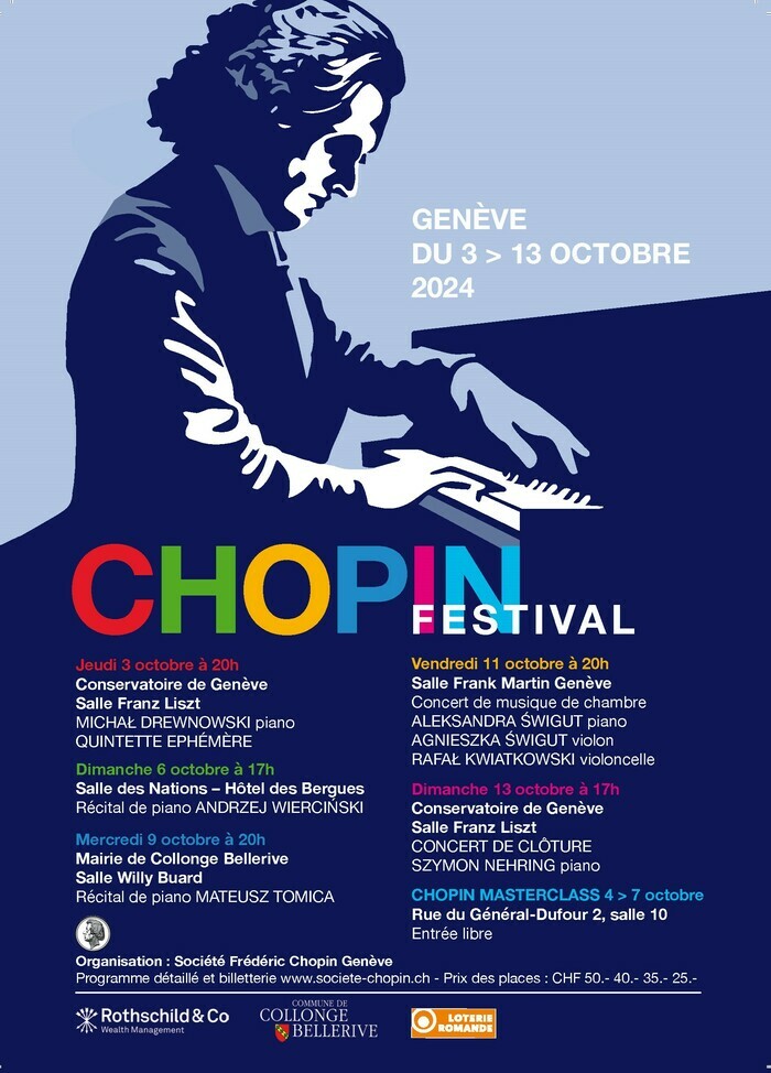 Festival Chopin du 3 au 13 octobre 2024