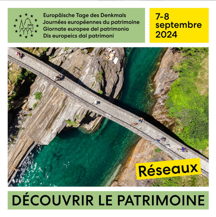 Journées européennes du patrimoine 2024 sur le thème des réseaux