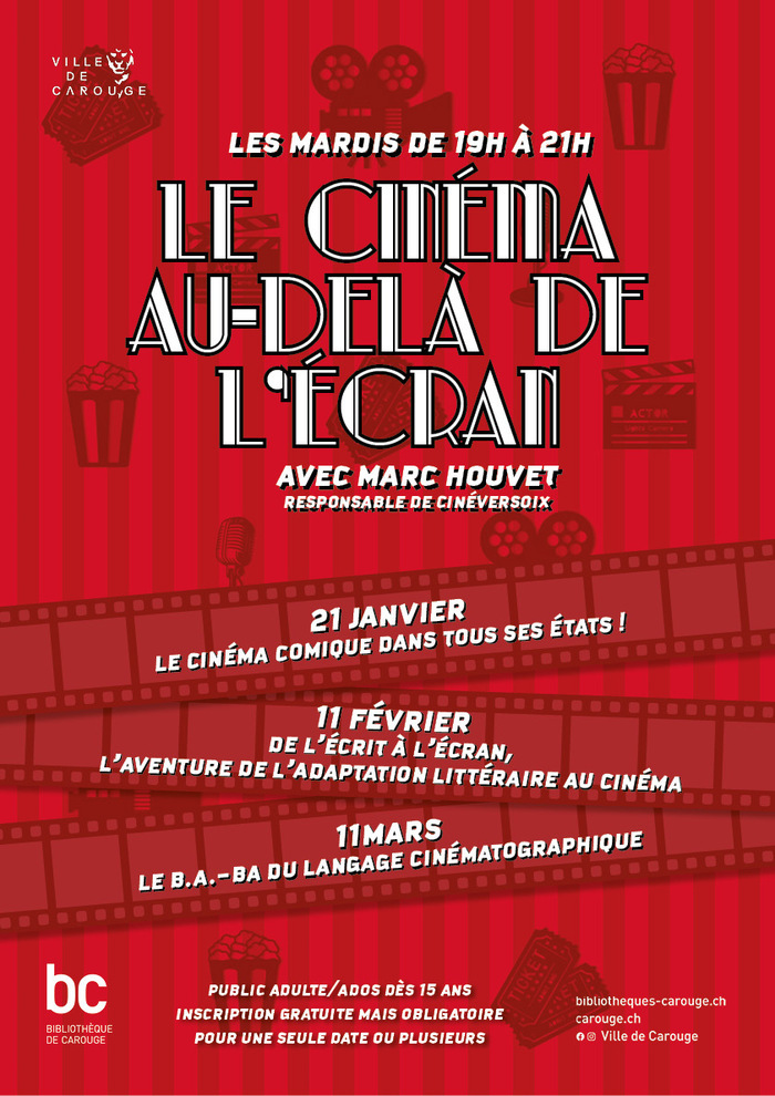 Affiche sur le thème du cinéma.