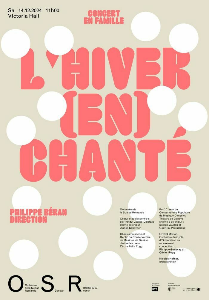 Affiche typographique du concert