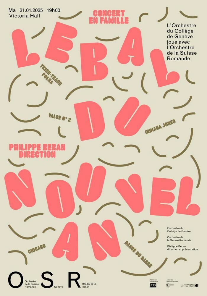 Affiche typographique du concert