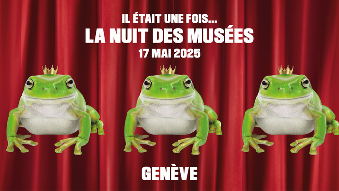 Trois grenouilles avec chacune une couronne sur la tête, ce qui fait référence au thème de cette année : Contes et légendes.