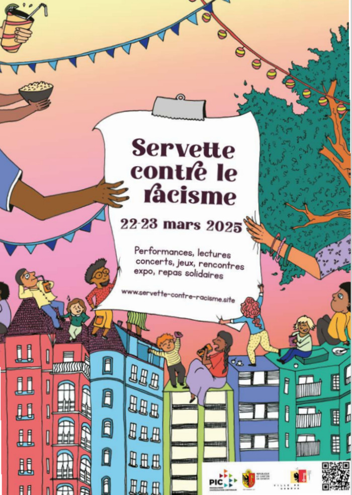 Affiche officielle de "Servette contre le racisme"