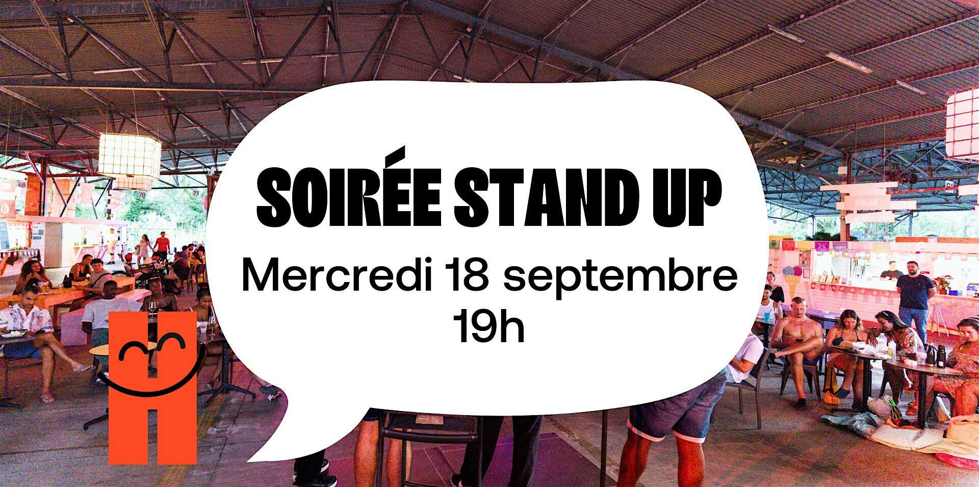 Soirée Stand up, le mercredi 18 septembre de 19h à 20h.