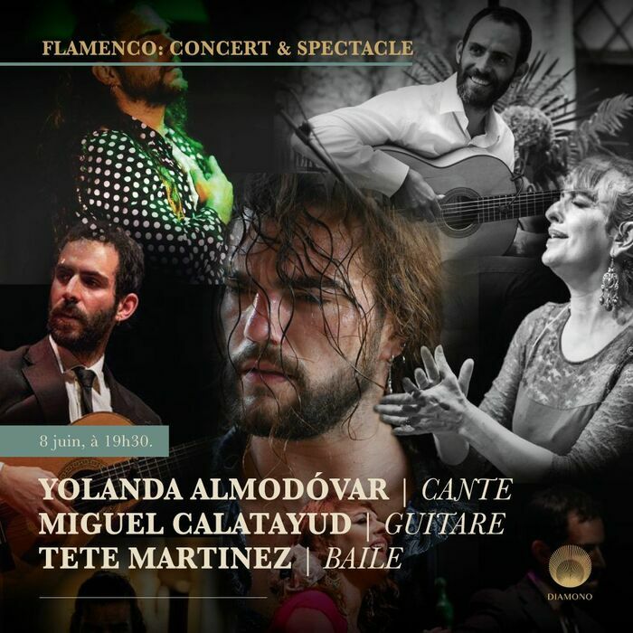 Se produisent à l'Epsace Diamono le samedi 8 juin 2024, Yolanda Almodóvar: Cante
Miguel Calatayud : Guitare
Avec la participation de Tete Martinez: Baile