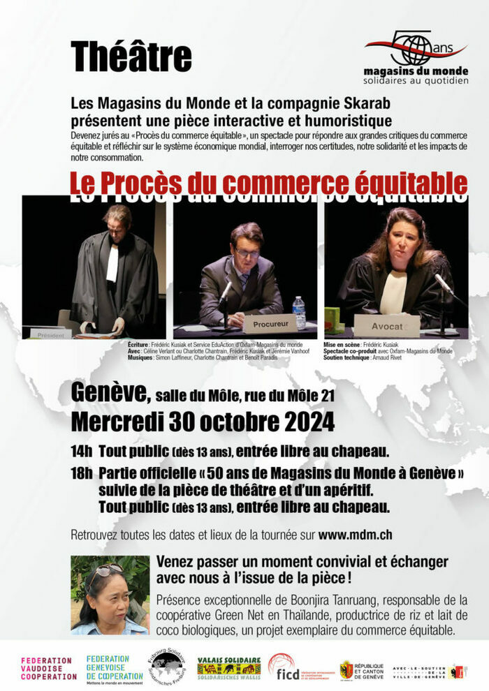 Affiche théâtre Genève - 30 octobre 2024