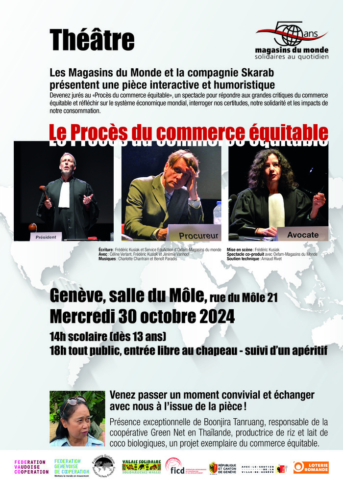 Affiche théâtre Genève - 30 octobre 2024