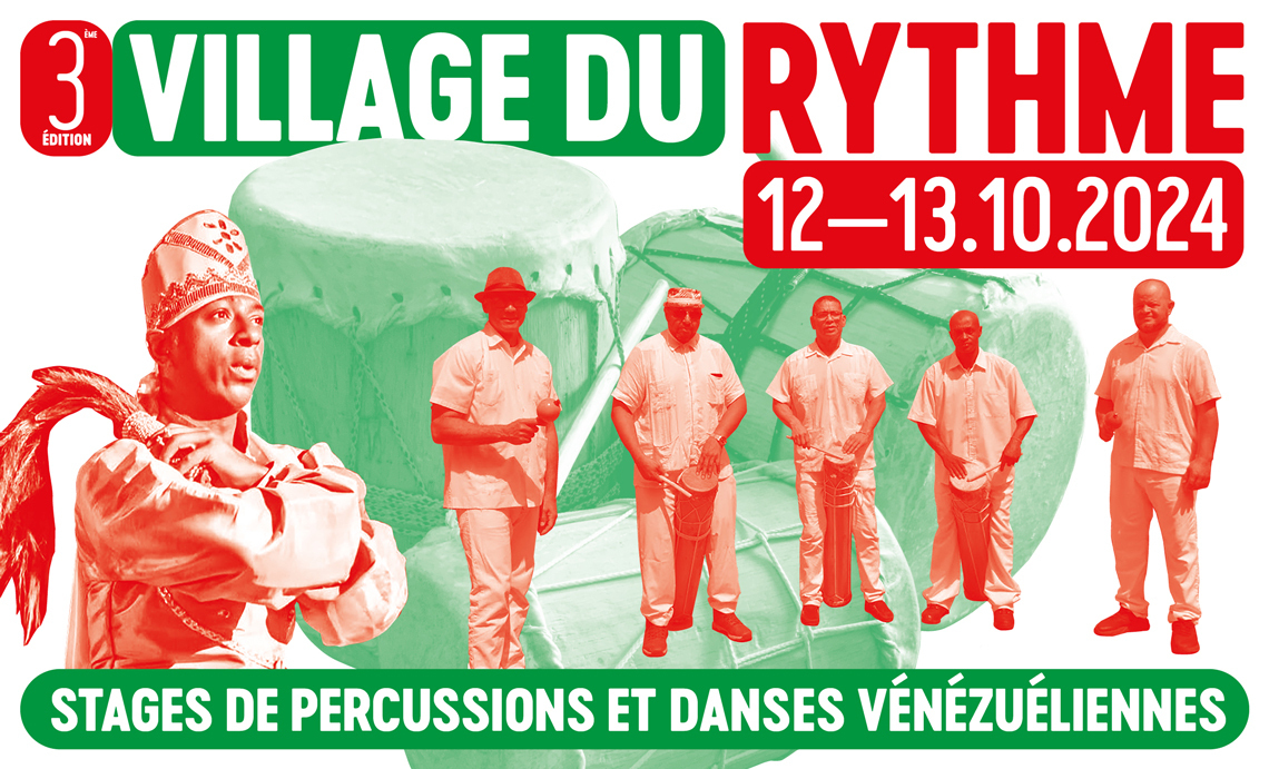 les ateliers d'ethnomusicologie - village du rythme 2024, stages de percussions et danses vénézuéliennes