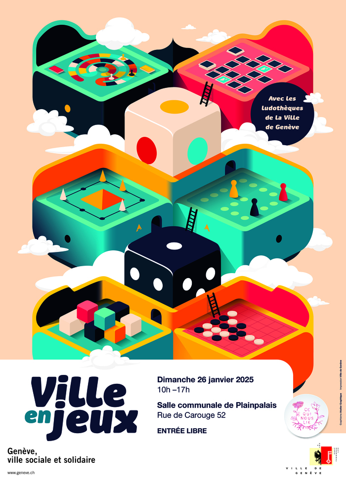 composition graphique de différents jeux de sociétés