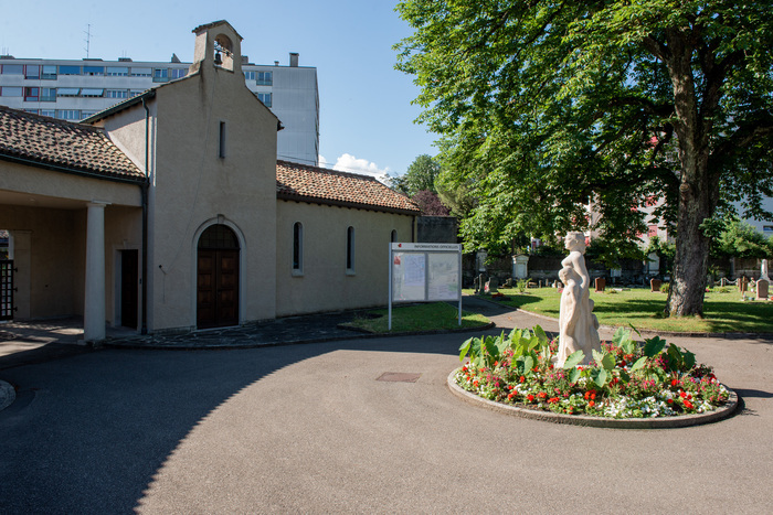 Photo de l'entrée du cimetière de Châtelaine