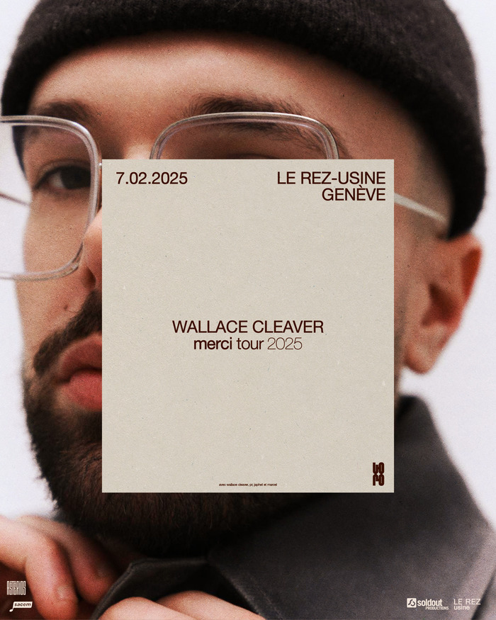 Visuel de la tournée "Merci" du rappeur Wallace Cleaver