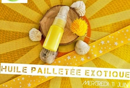 huile pailletée exotique