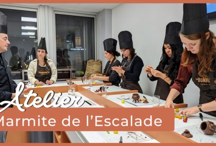 Atelier marmite de l'escalade en chocolat