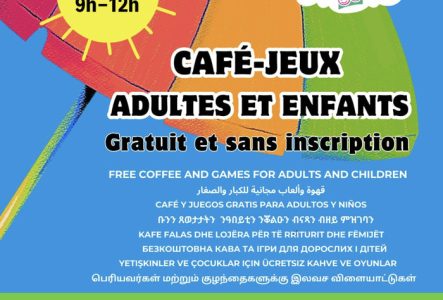 Accueil adultes enfants  de (0-5 ans0) tous les lundis matinS de 9h à 12h à l'Espace de quartier Clos Voltaire. Gratuit et sans inscription !