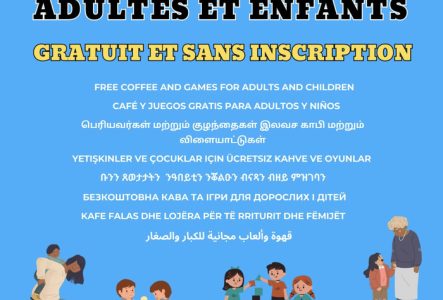 Accueil adultes enfants tous les mercredis et vendredis matins de 9h à 12h  à l'espace de quartier des Eaux-Vives.Gratuit et sans inscription !