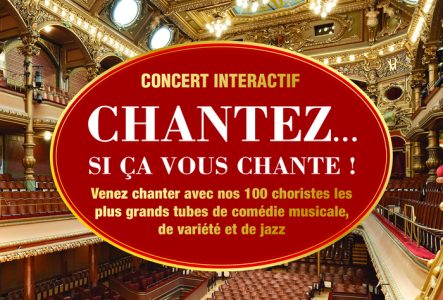 Salle du Victoria Hall avec annonce du concert