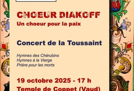 Chœur Diakoff Concert du Chœur Diakoff 19 octobre 25 17h