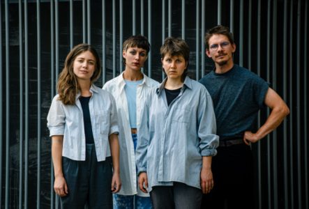 Photographie des 4 musiciennes et musiciens du collectif 4tet Lab de Berne