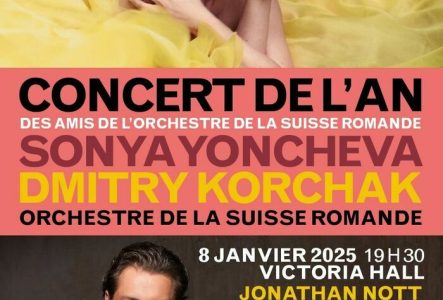 Affiche de la soirée ave en portrait de Sonya Yoncheva, soprano &
Dmitry Korchak, tenor