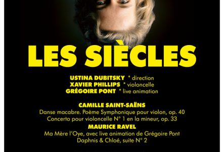 Affiche du concert Les Siècles, avec la cheffe Ustina Dubitsky