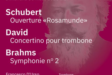 Affiche du concert de l’Orchestre symphonique genevois le 30 mars 2025