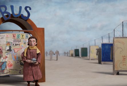Qui part à la chasse de Léa Favre Image d'une scène de stop motion