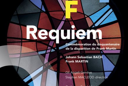 Affiche du flyer du concert "Requiem", pour la date du 21 novembre à 20h00 à la Cathédrale Saint-Pierre de Genève.