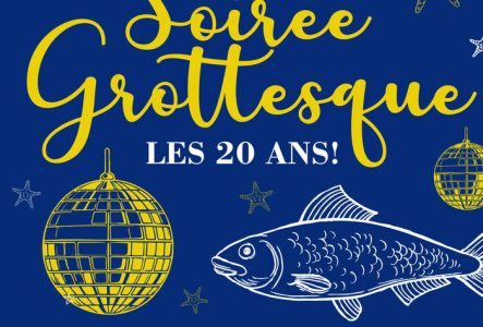 Pré en bulle symboles de poissons, étoiles de mer et boules à facettes sur fonf bleu