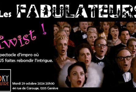 public surpris - affiche annonce spectacle improvisation des Fabulateurs