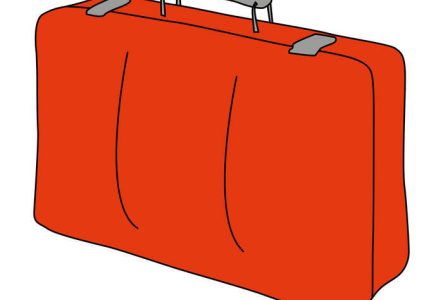 Illustration valise rouge